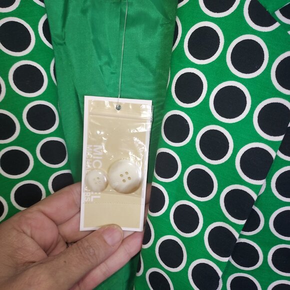 NWT Michael Michael Kors MK Polka Dot Boyfriend Blazer and matching shorts. - Picture 4 of 12
